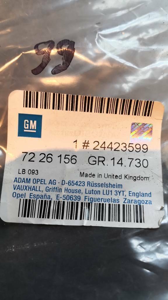 Opel Astra G Zafira A B Säulenverkleidung Neu Original GM