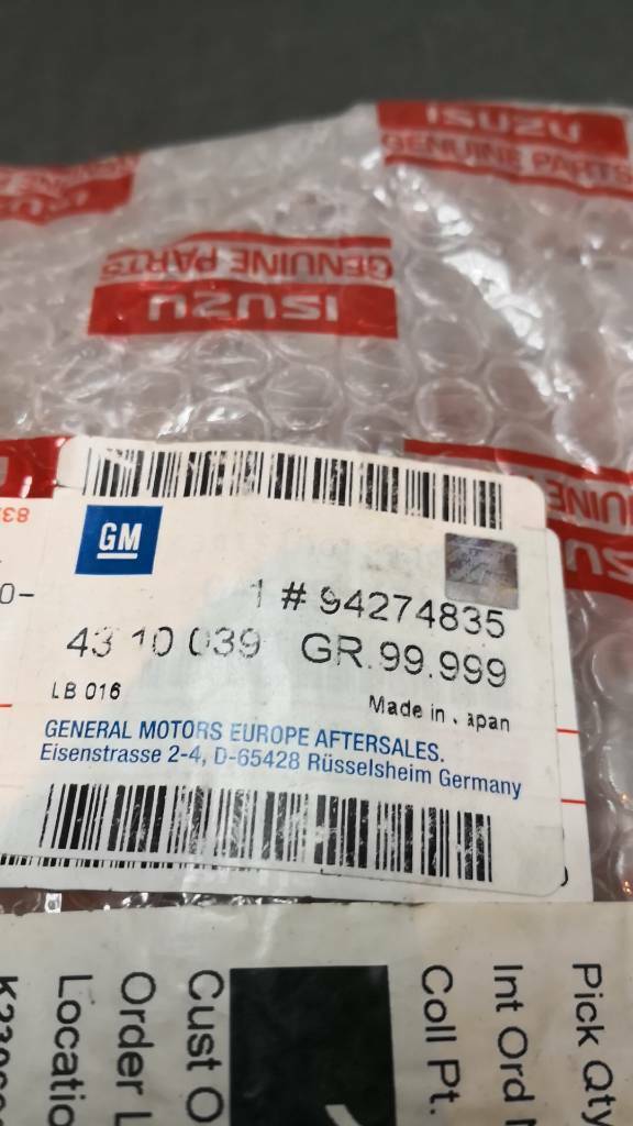 Opel Euromidi Griff Rückwandtür Neu Original GM