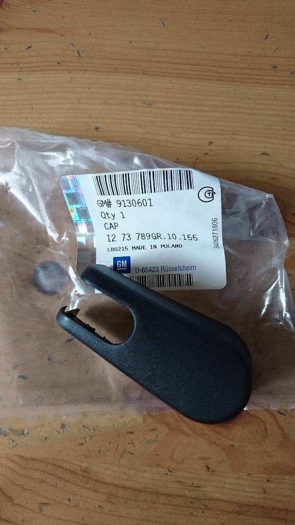 Astra G Zafira A Kappe Wischerarm hinten neu original GM