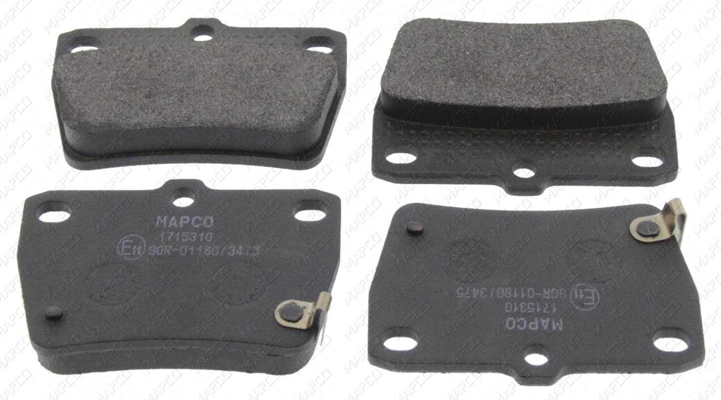 MAPCO Bremsbelagsatz, Scheibenbremse Hinterachse 6603