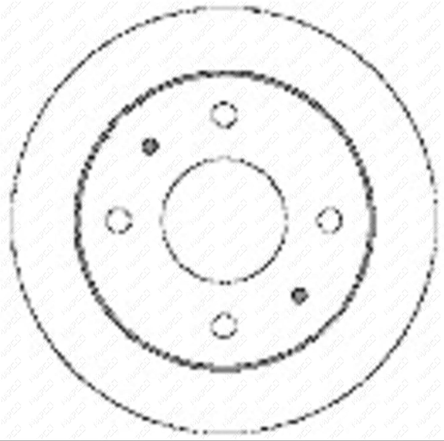 MAPCO Bremsscheibe Vorderachse 15504