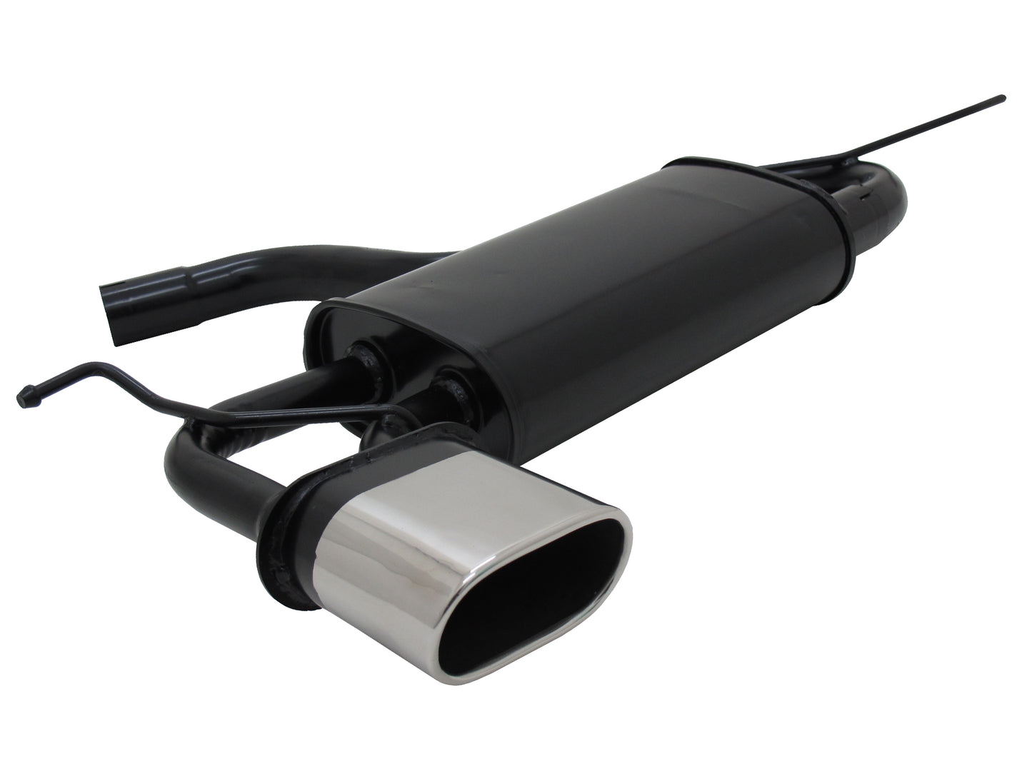 Novus Sportauspuff 2.0TSI für Audi A3 8P / VW Golf 5 GTi / VW Scirocco 135x75mm Edelstahl-Endrohr