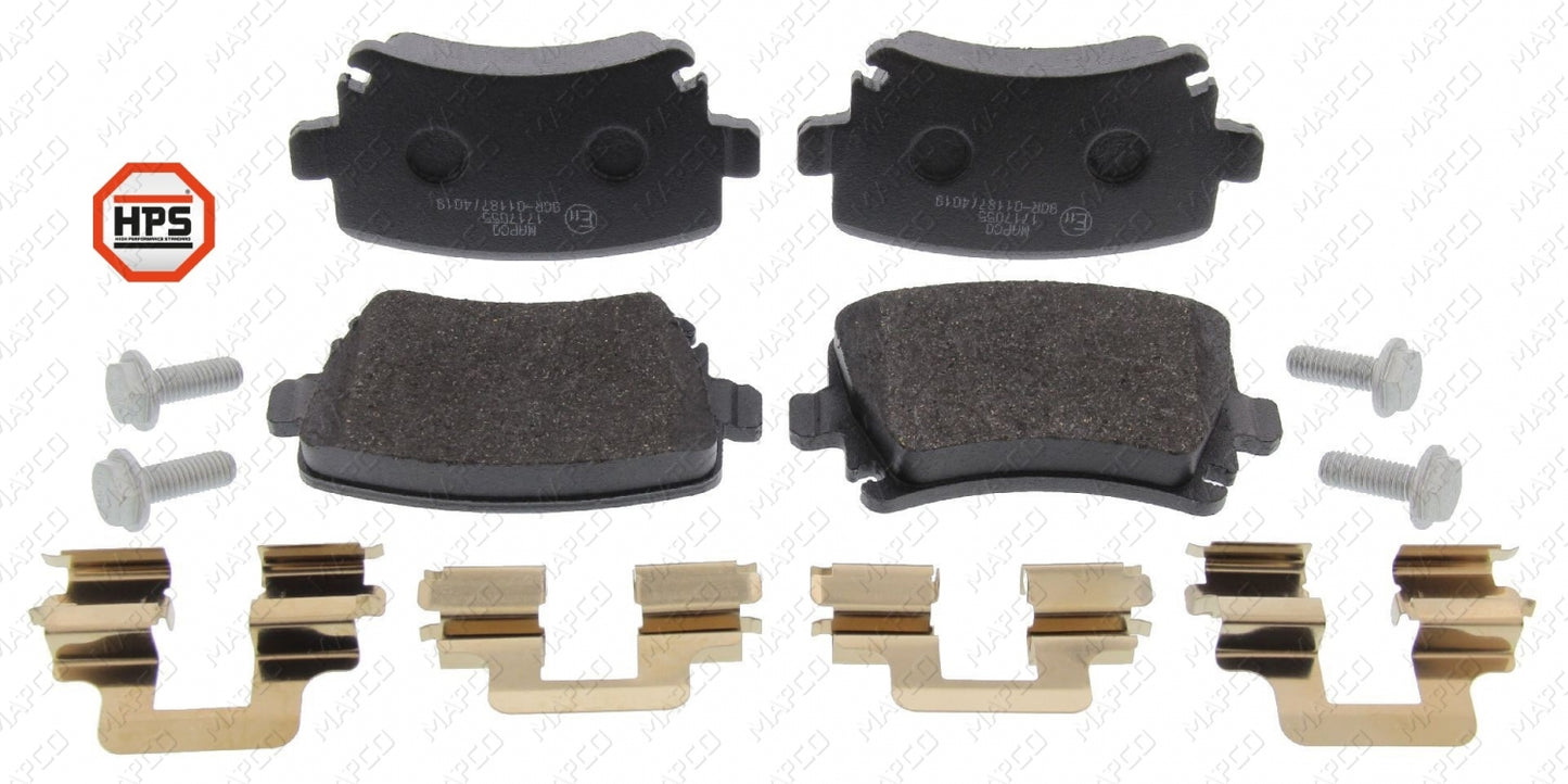MAPCO Bremsbelagsatz, Scheibenbremse Hinterachse 6696HPS