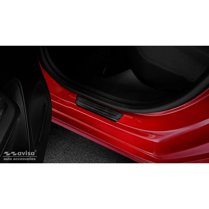 Schwarz Edelstahl Einstiegsleisten passend für Opel Corsa F HB 5-türer 2019- 'Special Edition' - 4-teilig (exkl. Equipment Ultimate)