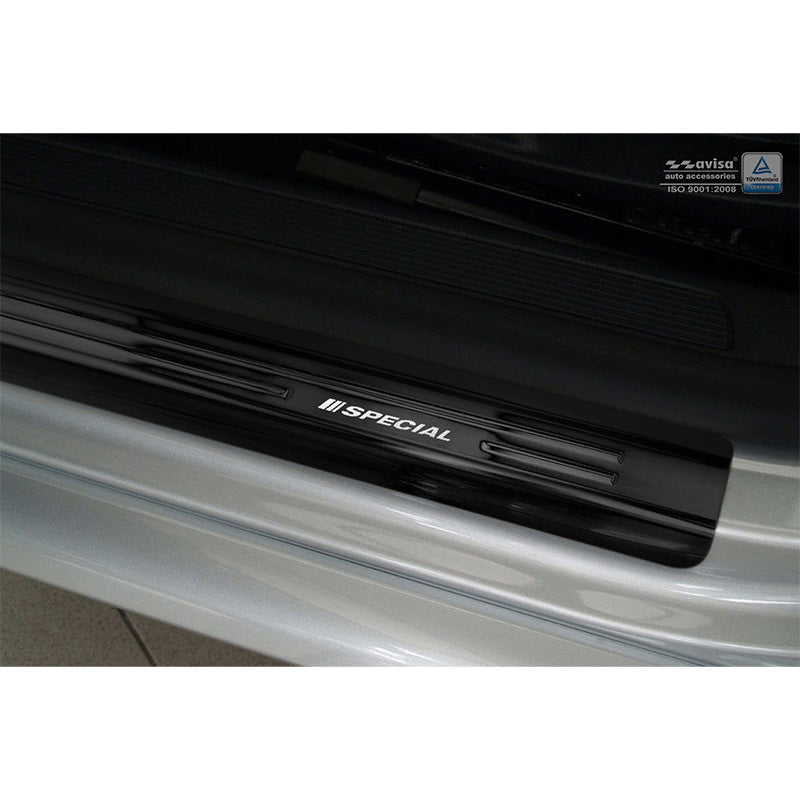 Schwarz Edelstahl Einstiegsleisten passend für Volkswagen Passat 3C 2005-2014 - 'Special Edition' - 4-Teilig