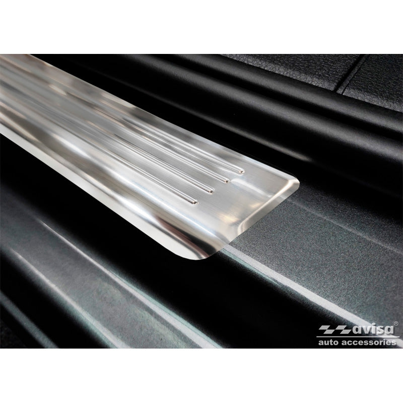 Edelstahl Einstiegsleisten passend für Volkswagen Caddy V 2020- - 'Lines' - 2-teilig