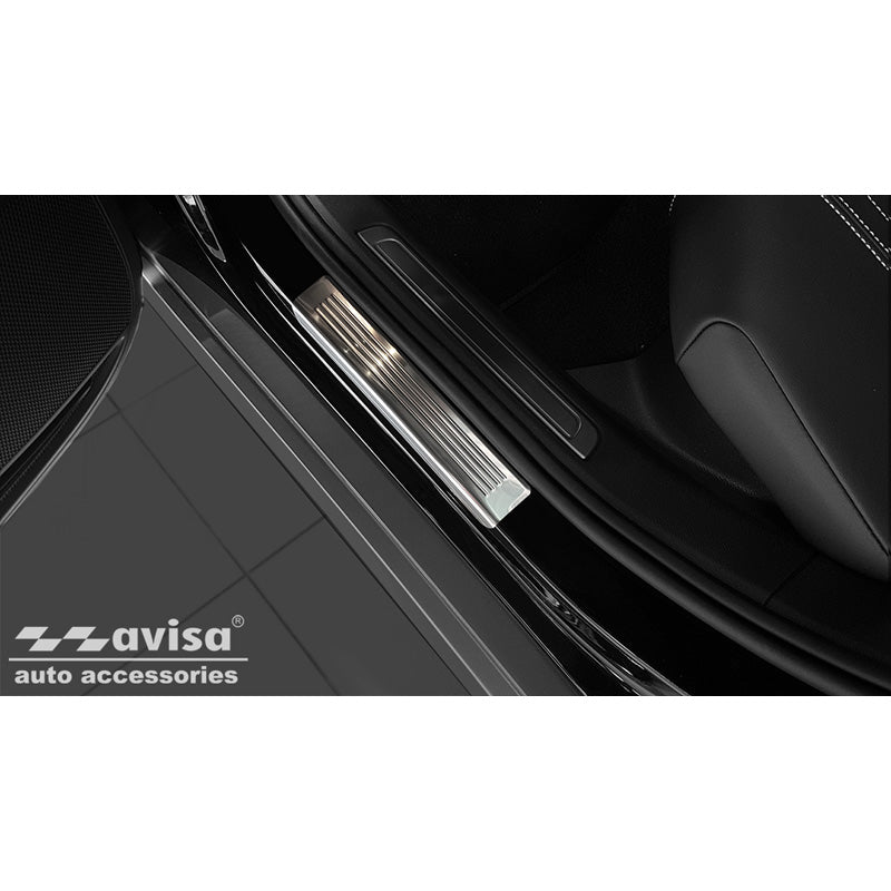 Edelstahl Einstiegsleisten passend für Volkswagen Passat 3G Limousine/Variant 2014- - 'Lines' - 4-teilig