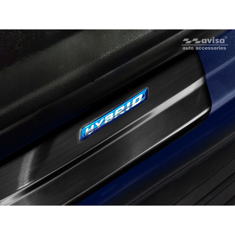 Schwarz Edelstahl Einstiegsleisten passend für Toyota RAV4 (5th Gen.) 2018- & Suzuki Across 2020- - 'Hybrid' - 4-teilig