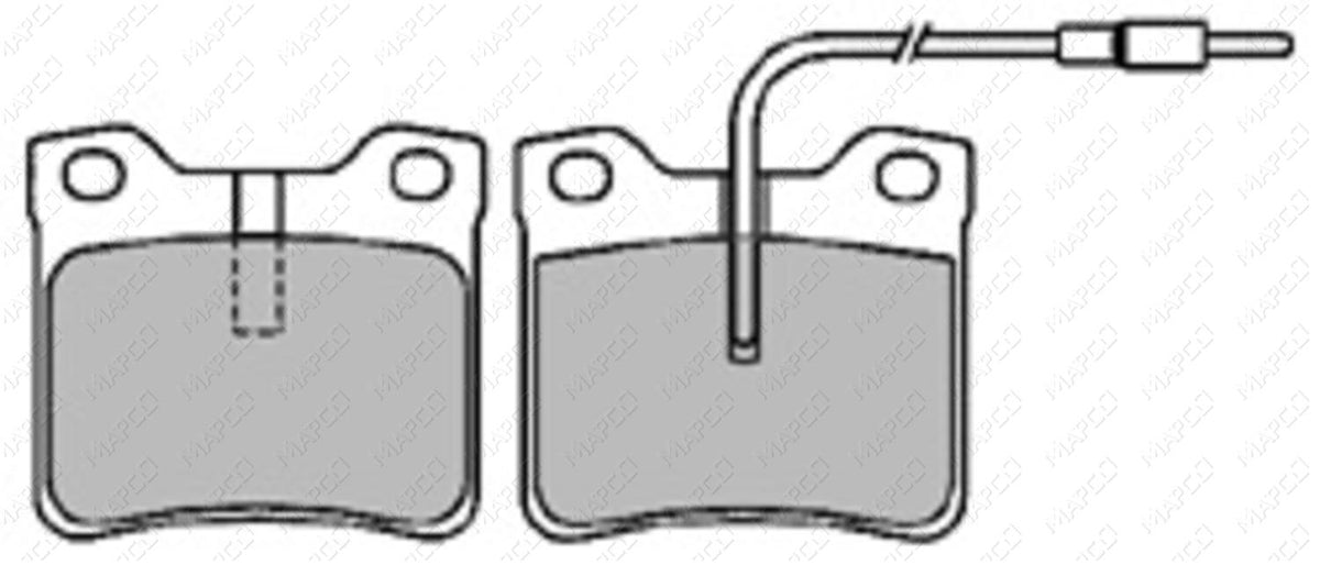 MAPCO Bremsbelagsatz, Scheibenbremse Hinterachse 6587