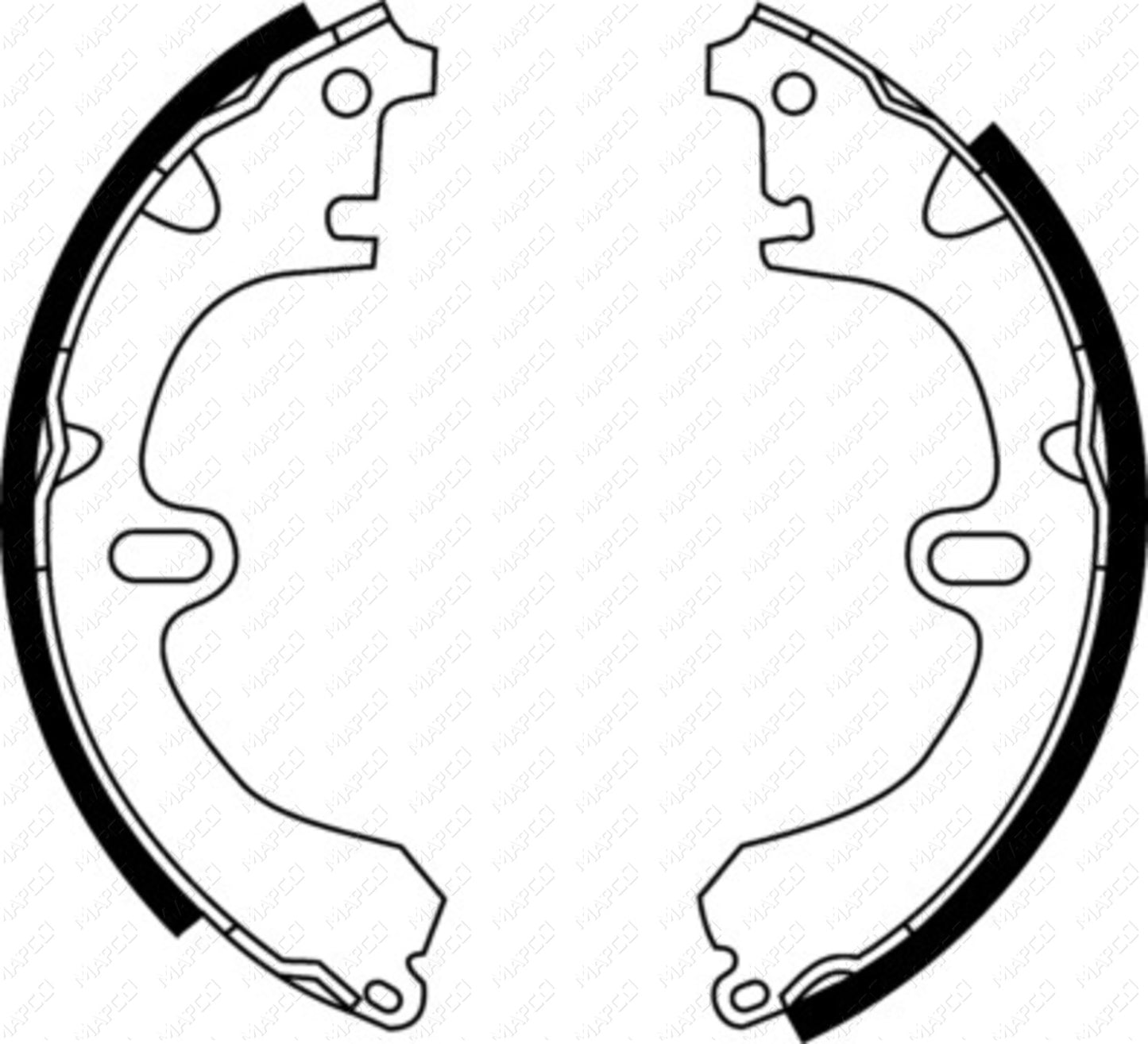 MAPCO Bremsbackensatz Hinterachse 8551