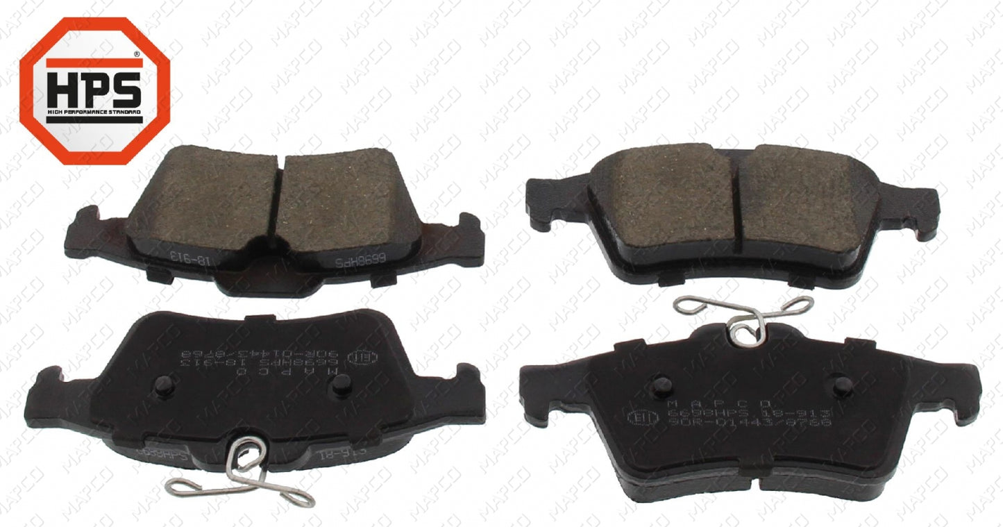 MAPCO Bremsbelagsatz, Scheibenbremse Hinterachse 6698HPS