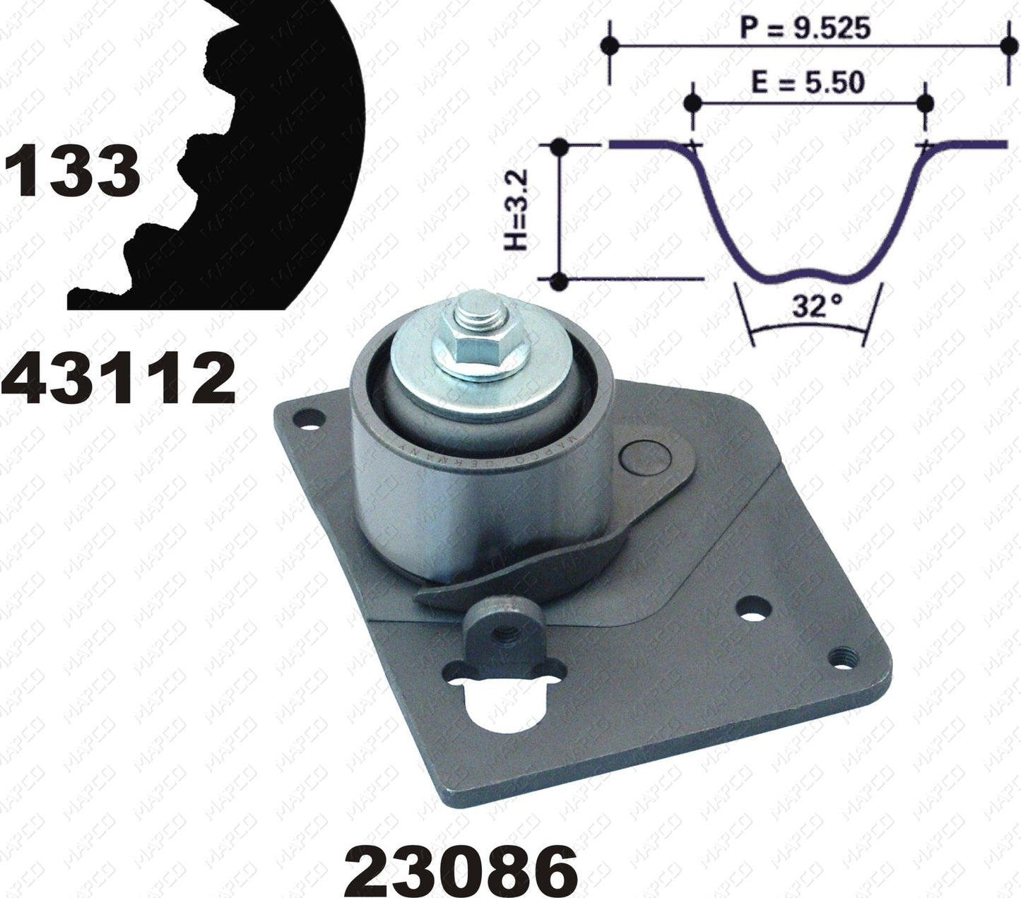 MAPCO Zahnriemensatz 23103