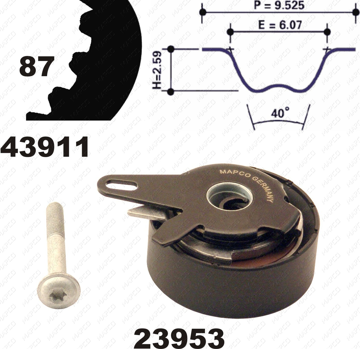 MAPCO Zahnriemensatz 23911