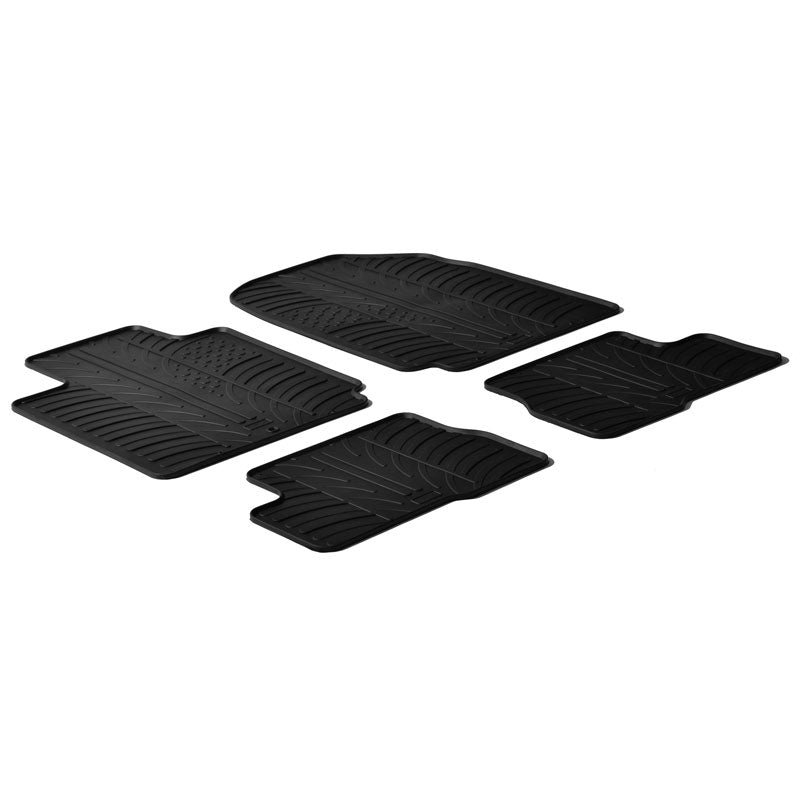 Satz Gummimatten passend für Nissan Micra 2003-2011 (T Profil 4-teilig)