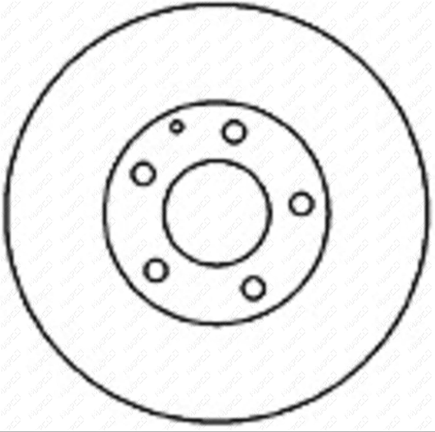 MAPCO Bremsscheibe Vorderachse 25534