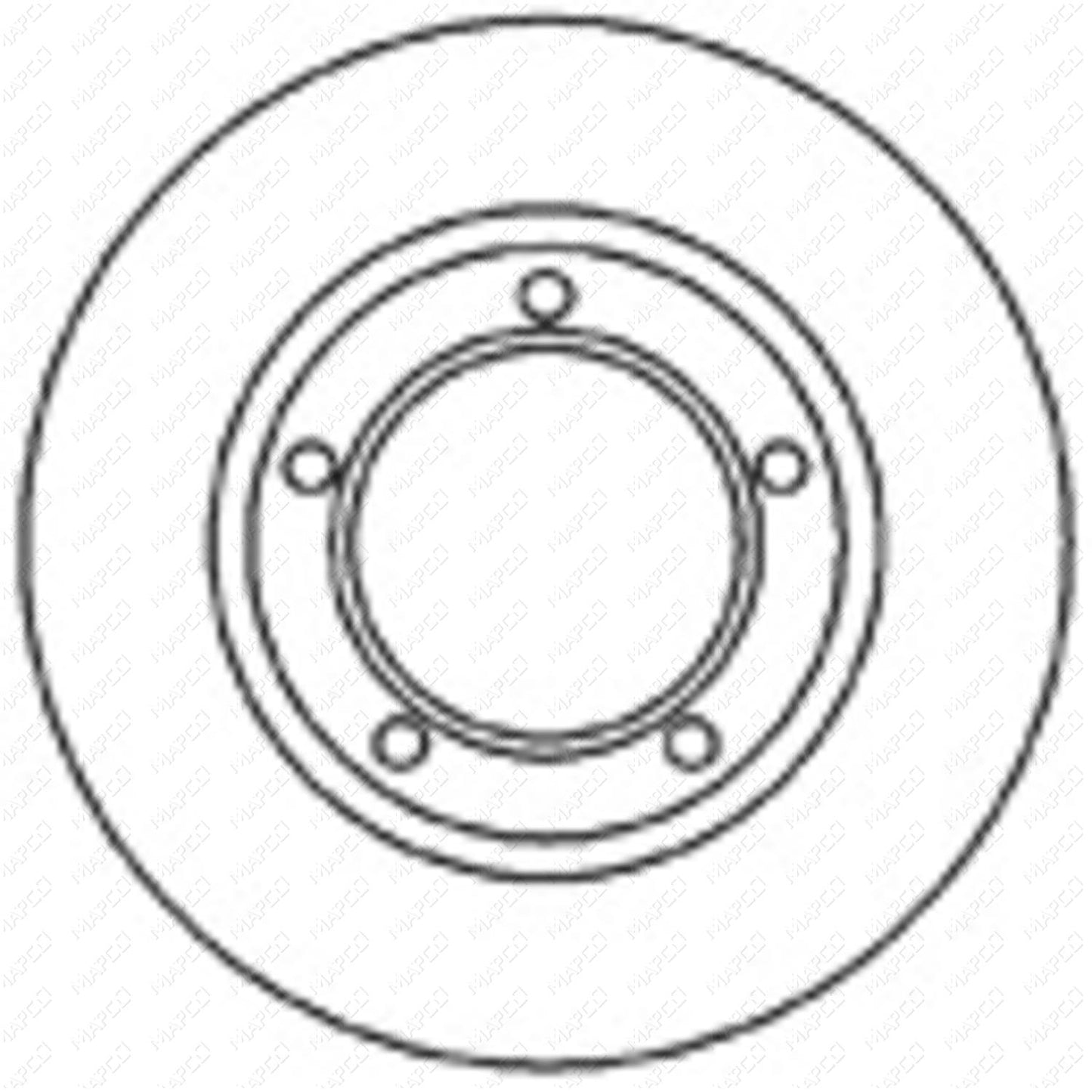 MAPCO Bremsscheibe Vorderachse 15682