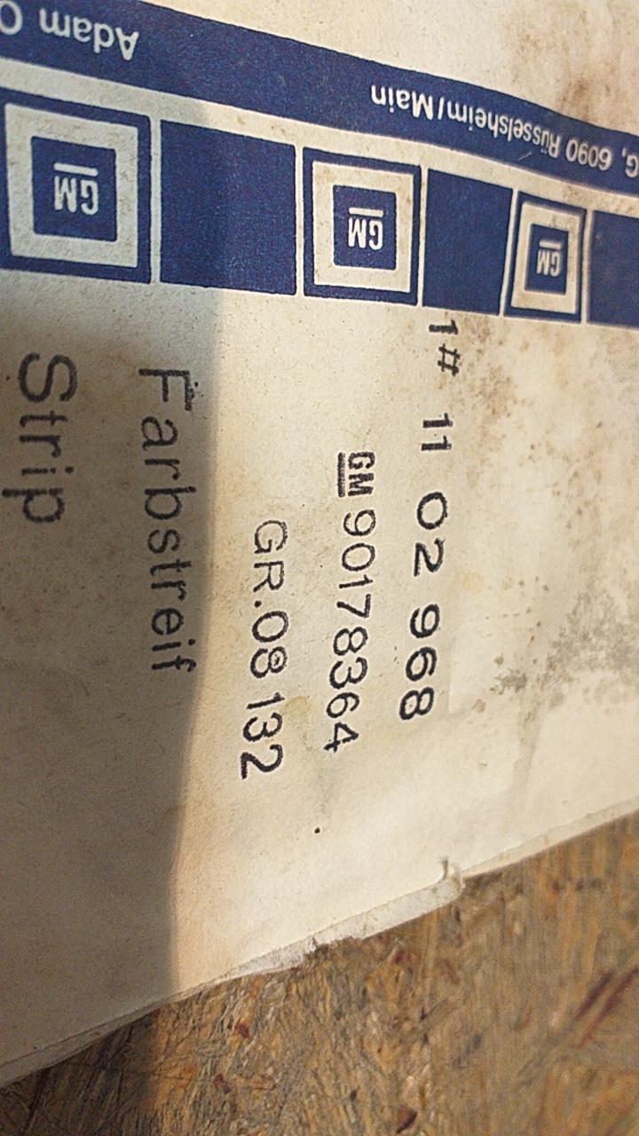 Oldtimer Youngtimer Emblem Schriftzug "SR/E" original GM Opel NEU
