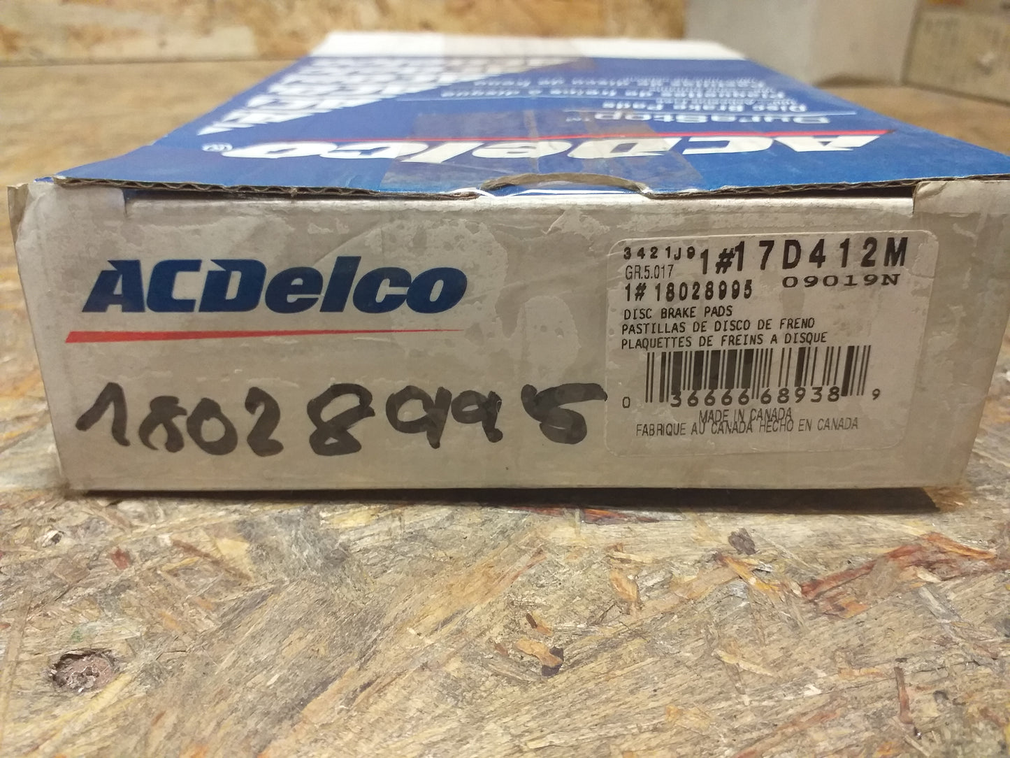 Chevrolet Corvette Camaro Pontiac Firebird Ford Mustang Bremsbelagsatz original AC Delco NEU