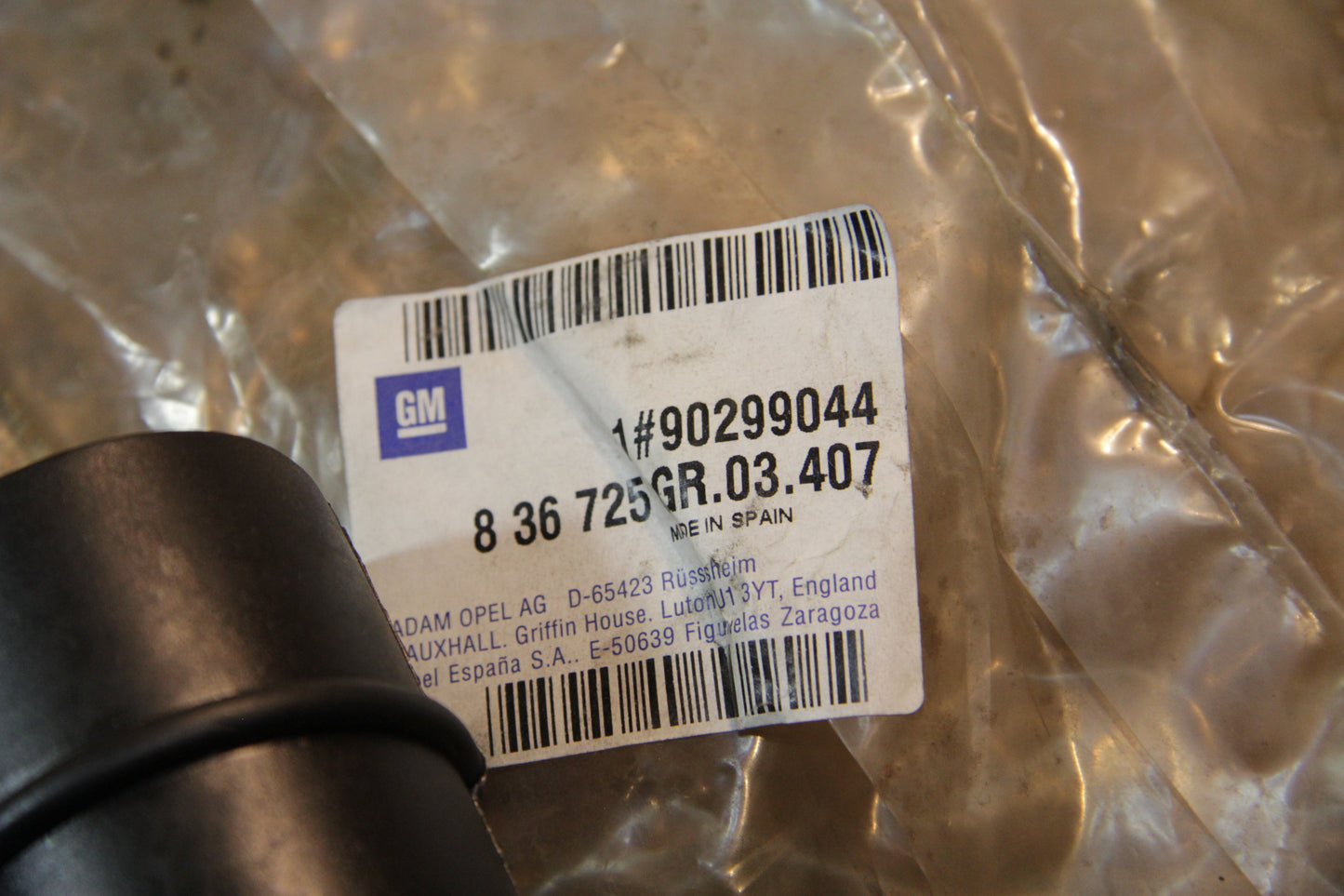 Original GM Opel Schlauchbogen Resonator unten an Anschluss Luftreiniger 90299044 Corsa A