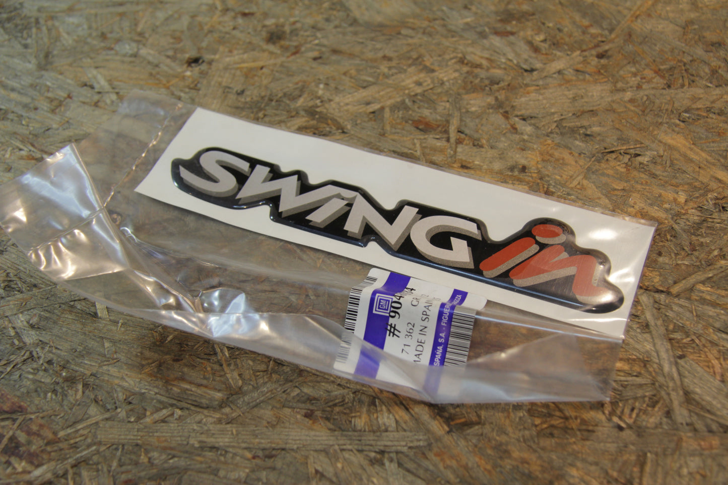 Original GM Opel Schriftzug Aufkleber SWING IN 90481034 Corsa A