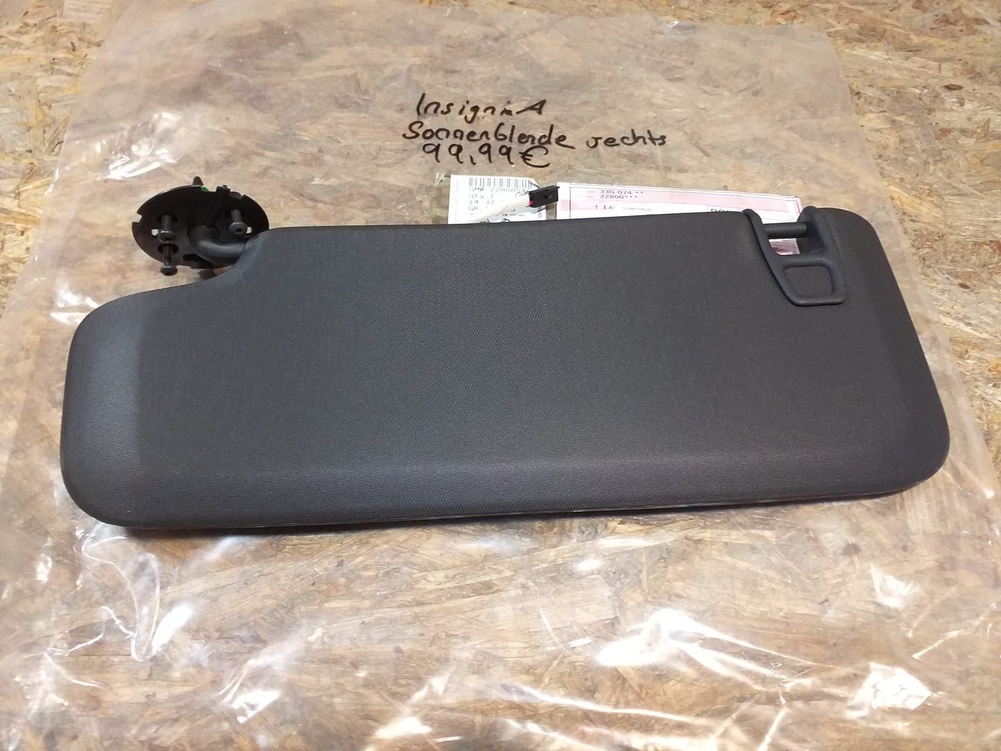 Insignia A Sonnenblende rechts original GM Opel NEU