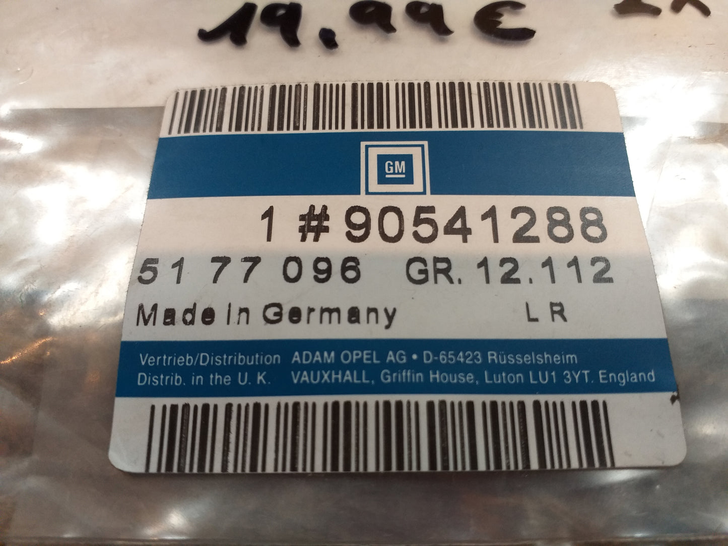 Corsa B Emblem Schriftzug original GM Opel NEU