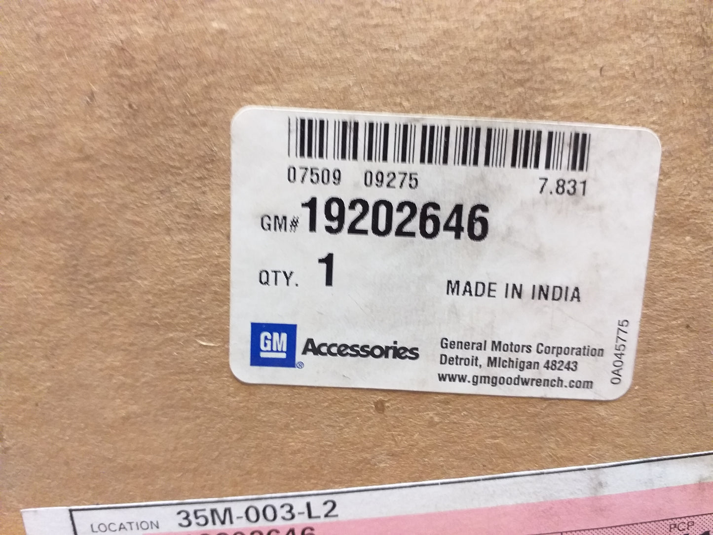 Astra G 5 Türer Ladekantenschutzfolie original GM Opel NEU