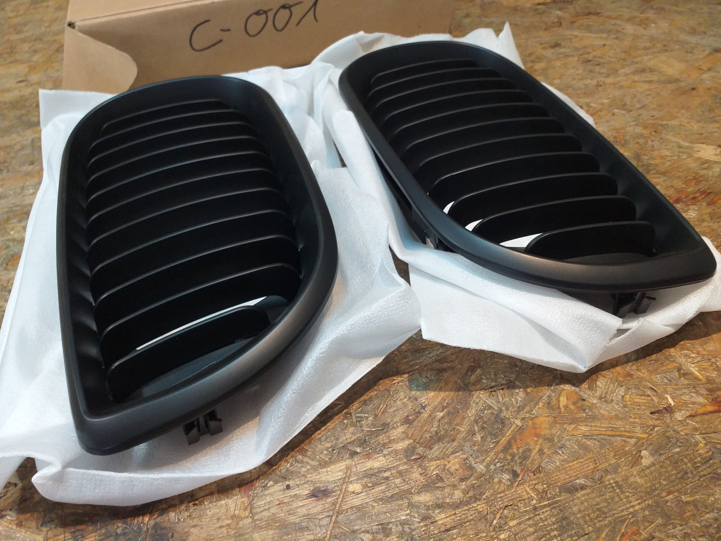 E46 Nierenset schwarz original BMW NEU