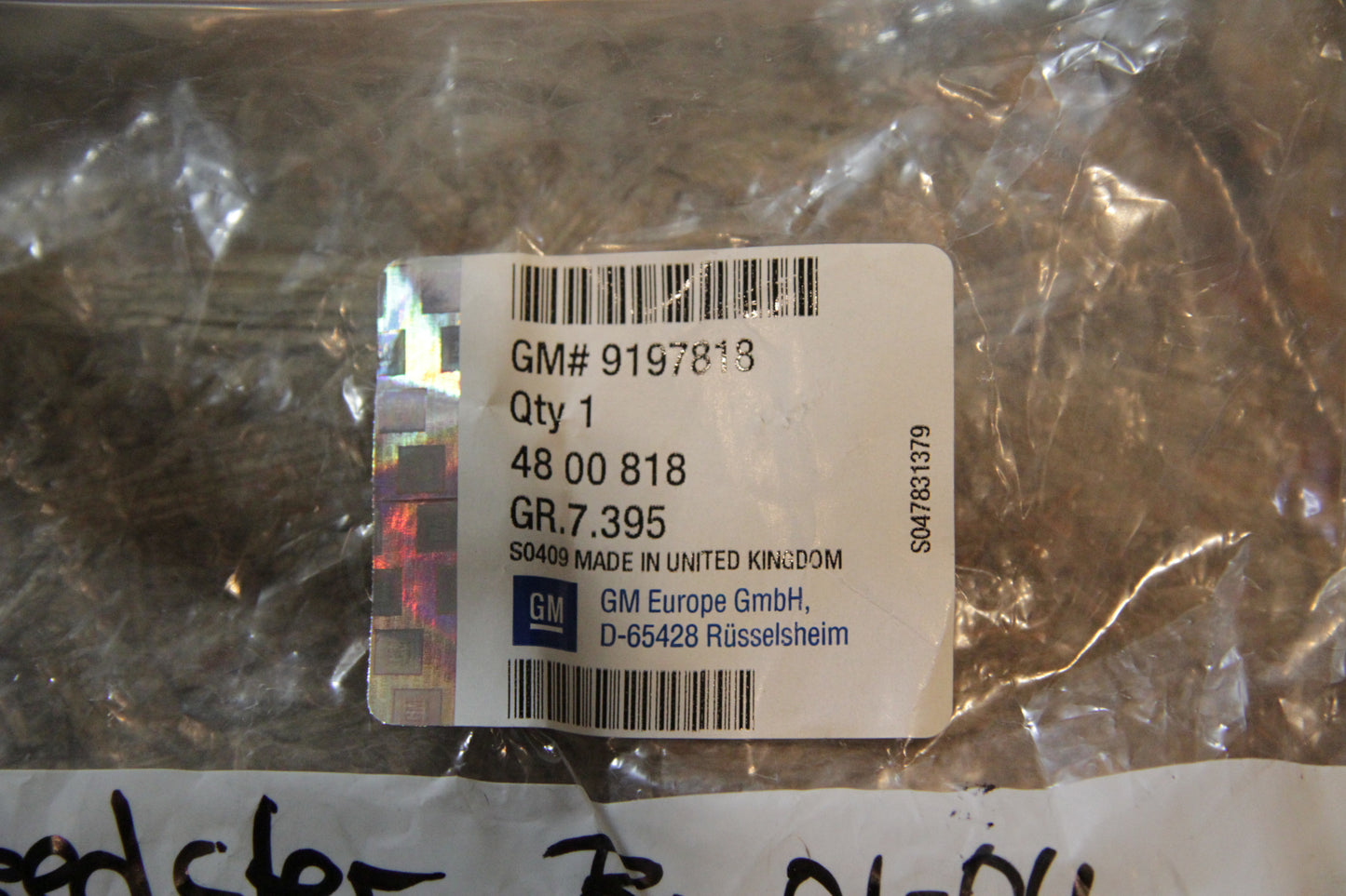 Original GM Opel Halter Stoßdämpfer vorn oben links 9197818 Speedster Neu