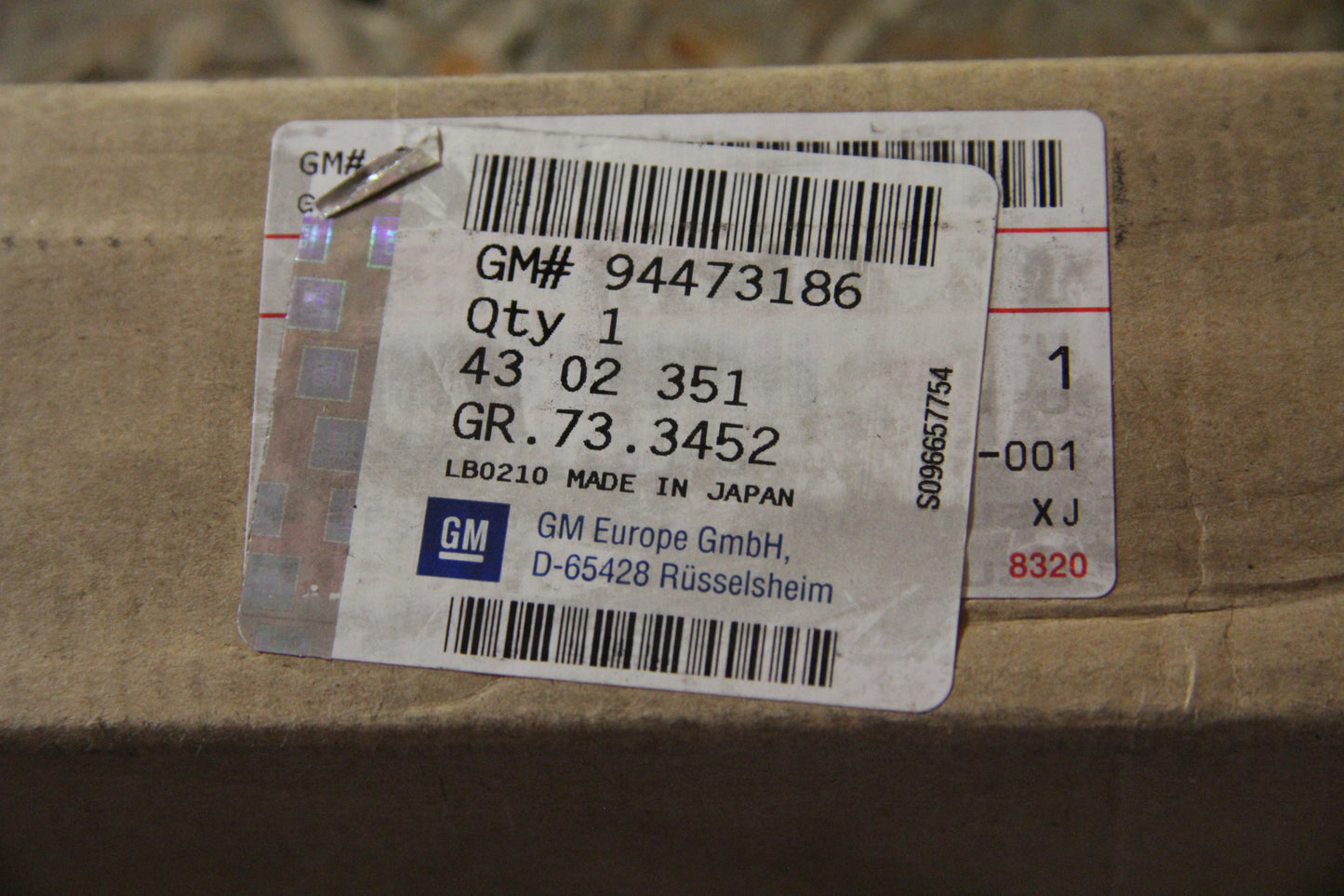 Original GM Opel Stoßdämpfer hinten Öldruck, nur bei Heckantrieb, 94473186 Campo Neu