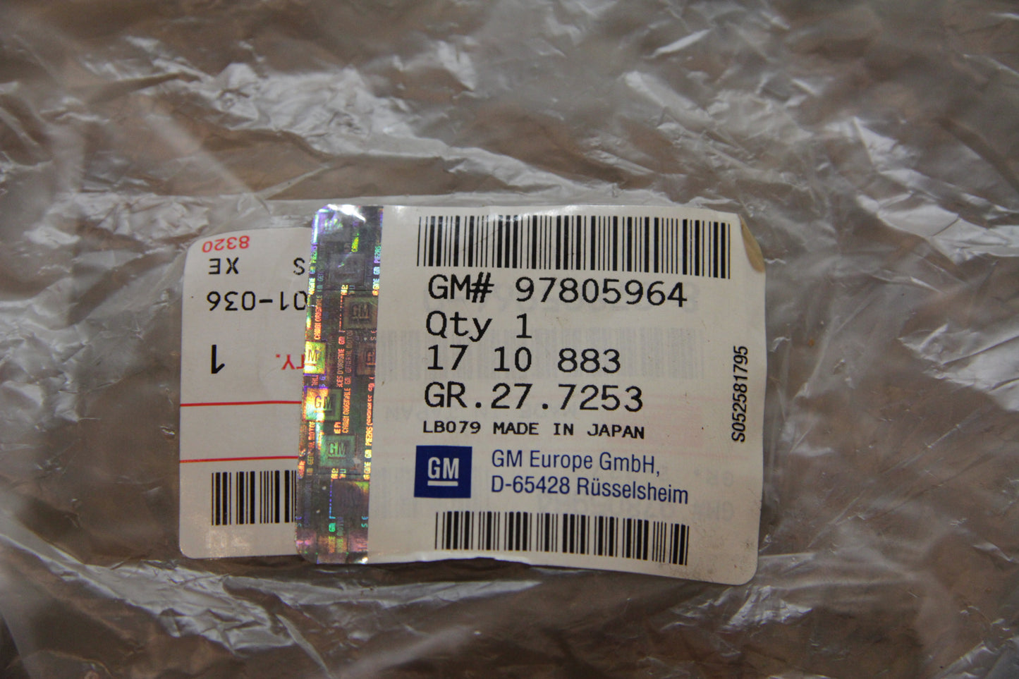 Original GM Opel Steckgehäuse Nebelscheinwerfer vorne 97805964 Monterey Neu