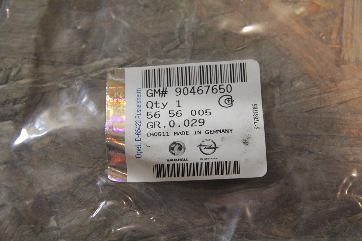 Original GM Opel Entlüftungsschlauch 157 mm Drosselklappenstutzen und Nockenwellengehäuse, Durchmesser 1x 9mm, 1x 18mm, 90...