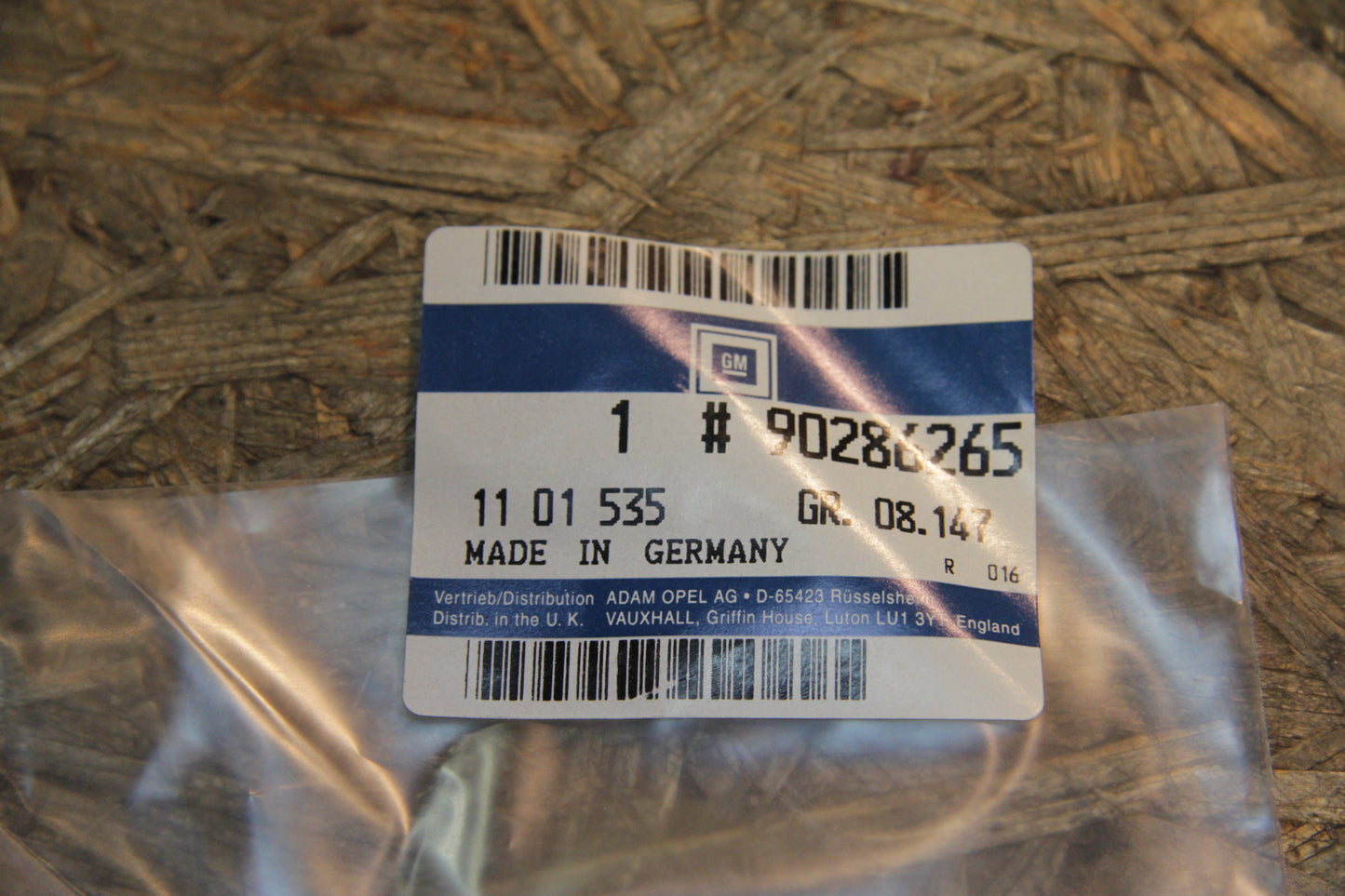 Original GM Opel Emblem Schriftzug GLS Kotflügel blaugrau/chrom 90286265 Ascona C Neu