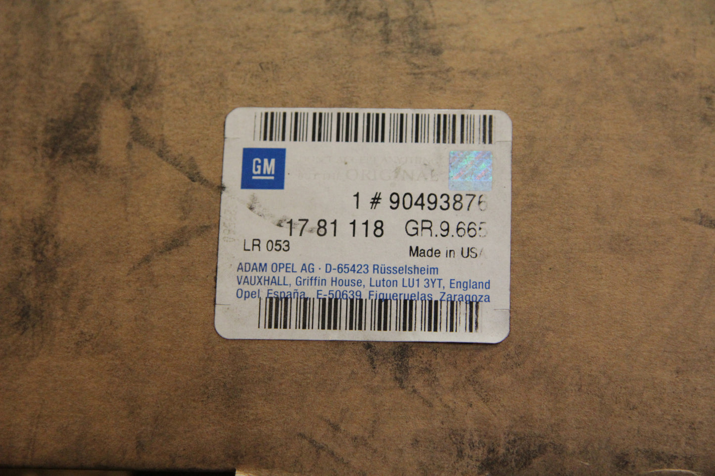 Original GM Opel Lautsprecher Ablage hinten 50W / 60HZ rechts (Bose) 90493876 Omega B Neu