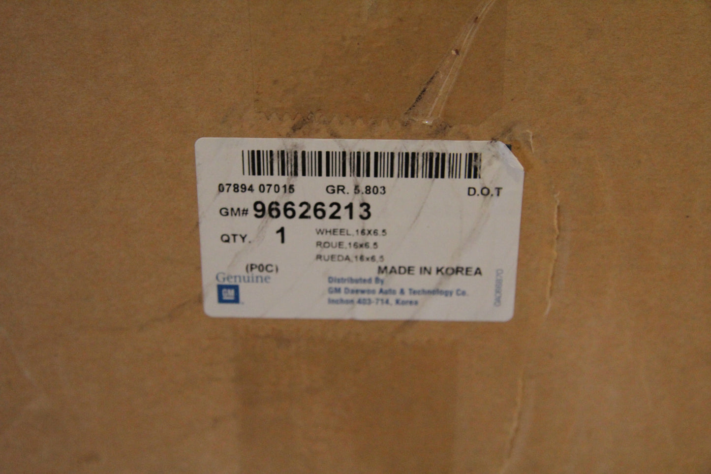 Original GM Opel Alufelge 6,5 J x 16" 96626213 Chevrolet Captiva Neu