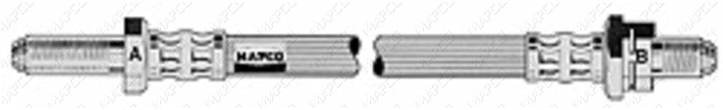 MAPCO Bremsschlauch Hinterachse rechts 3818