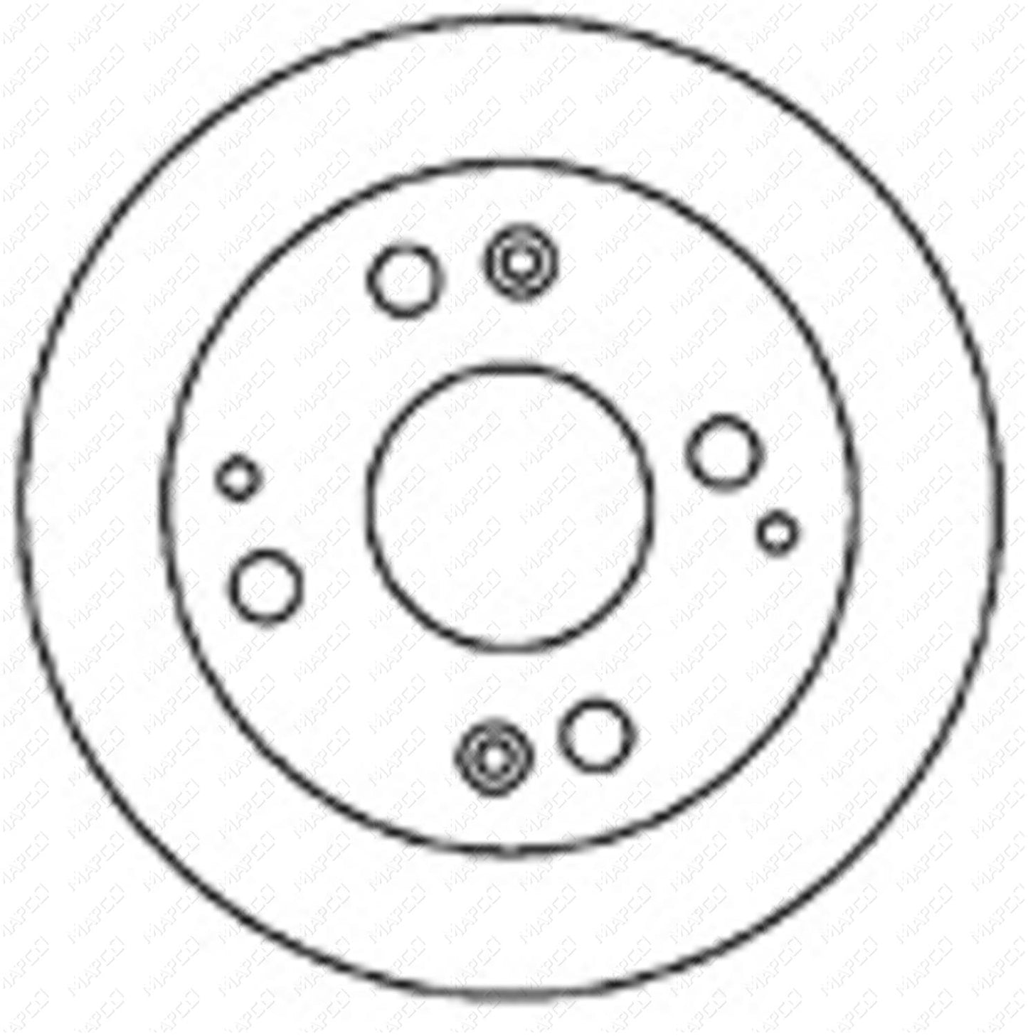 MAPCO Bremsscheibe Hinterachse 15611