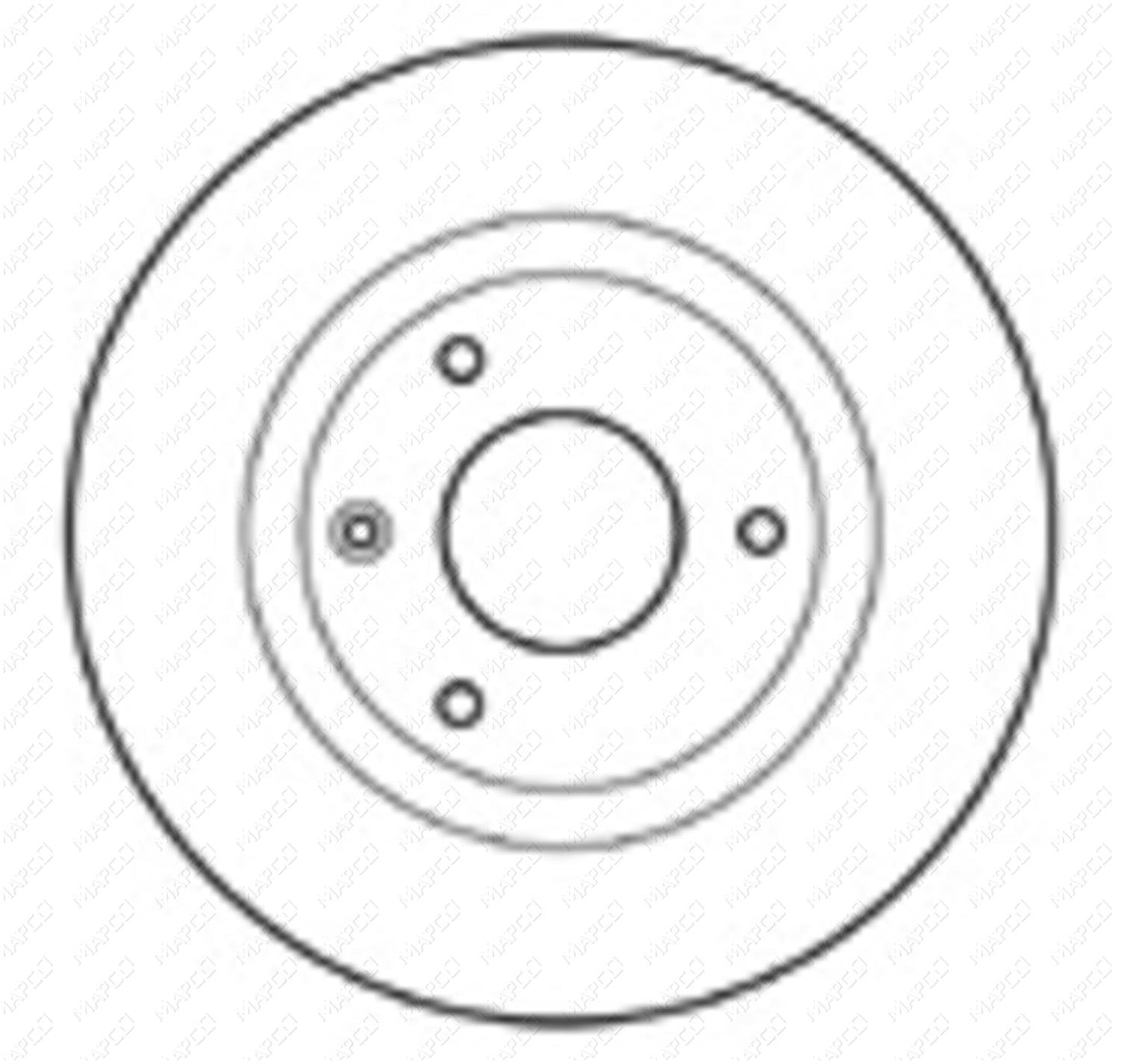 MAPCO Bremsscheibe Vorderachse 15422