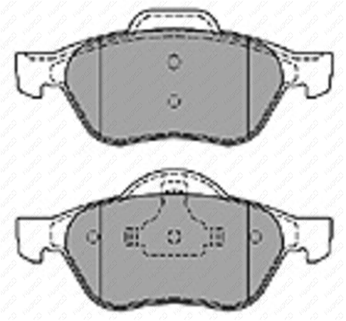 MAPCO Bremsbelagsatz, Scheibenbremse Vorderachse 6597