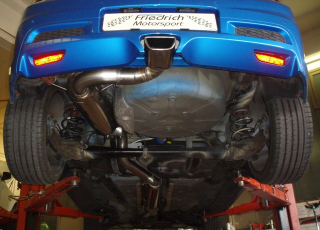 Friedrich Motorsport 3 Zoll (76mm) Anlage mittig Opel Astra H GTC OPC