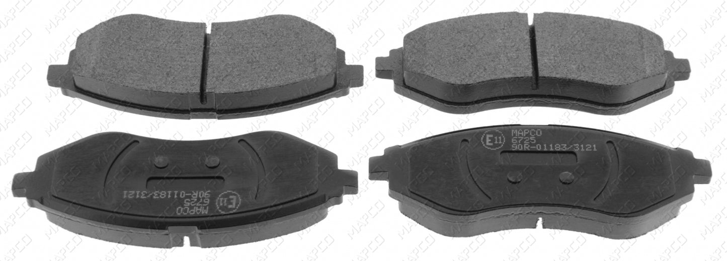 MAPCO Bremsbelagsatz, Scheibenbremse Vorderachse 6725