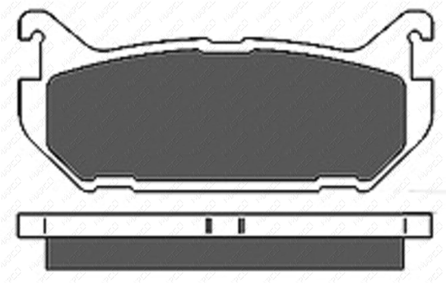 MAPCO Bremsbelagsatz, Scheibenbremse Hinterachse 6656