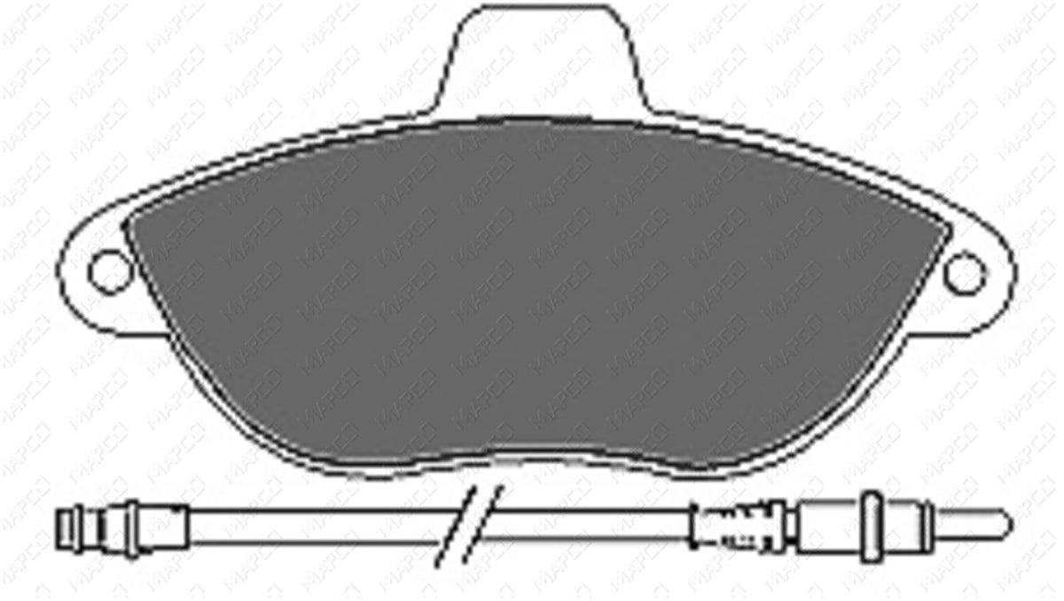 MAPCO Bremsbelagsatz, Scheibenbremse Vorderachse 6475