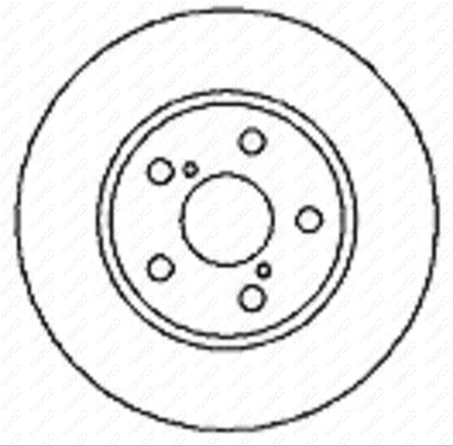MAPCO Bremsscheibe Vorderachse 15558
