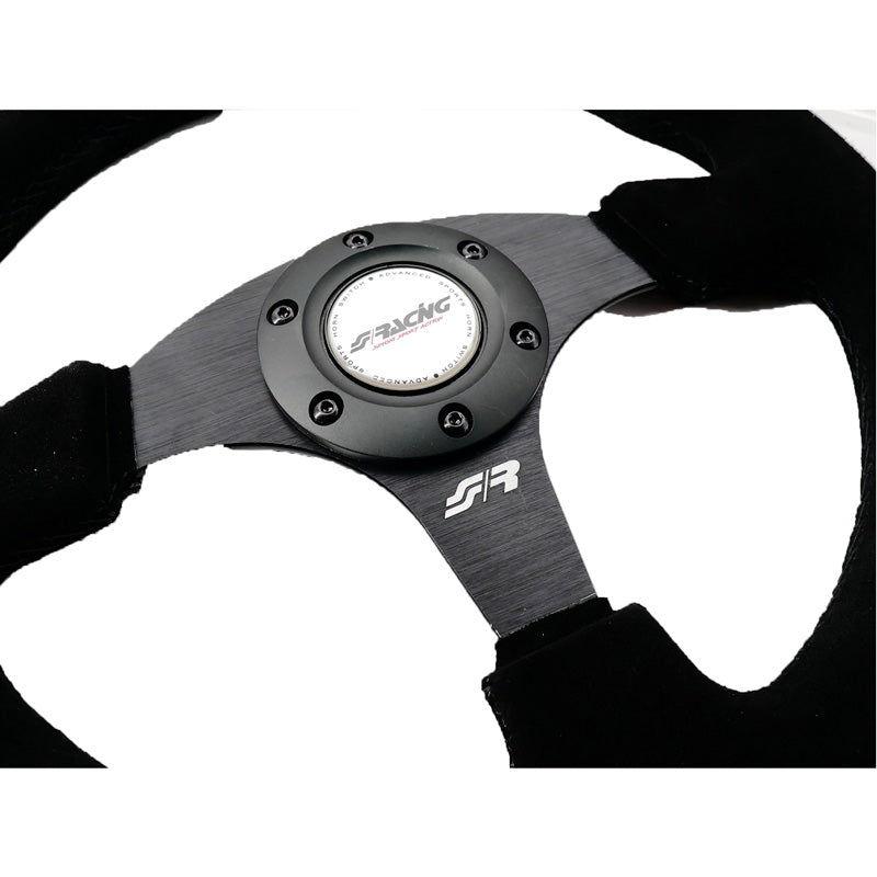 Simoni Racing Sportlenkrad Defender 330mm - Schwarz Suède