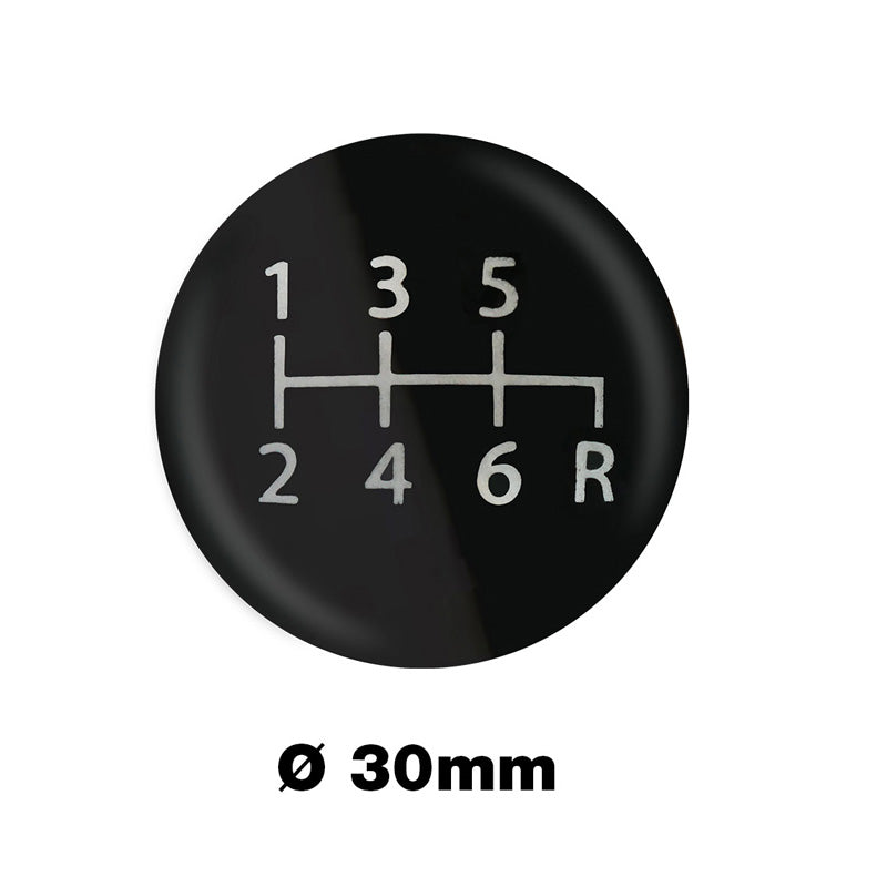 Simoni Racing Schaltknauf Schaltmuster 6-Gang (Rückwärtsgang rechts unten) Ø30mm