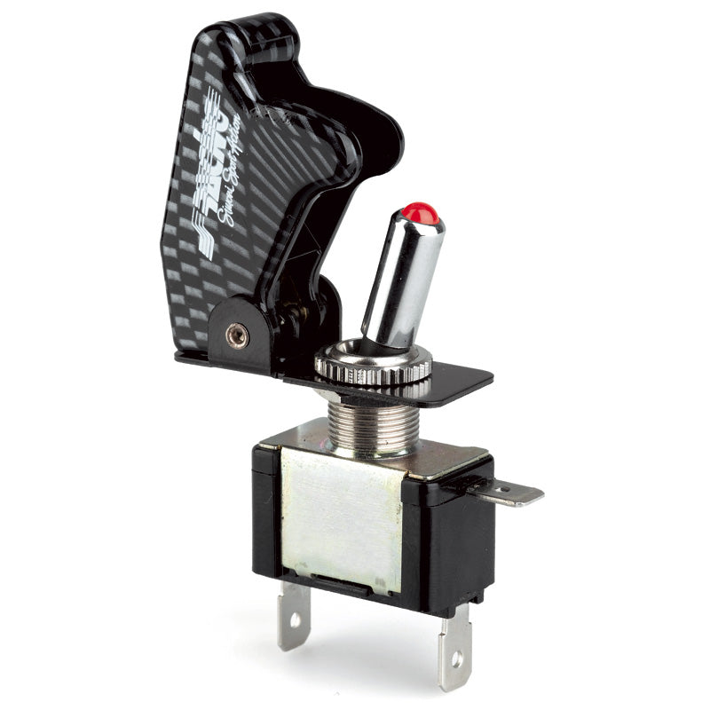 Simoni Racing Baby Go Schalter - Karbon-Optik + Rote LED - 12V/20Amp