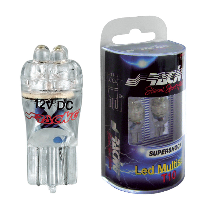 Simoni Racing T10 4-LED 'Multispot' Leuchtmittel - Weiß - Satz à 2 Stück