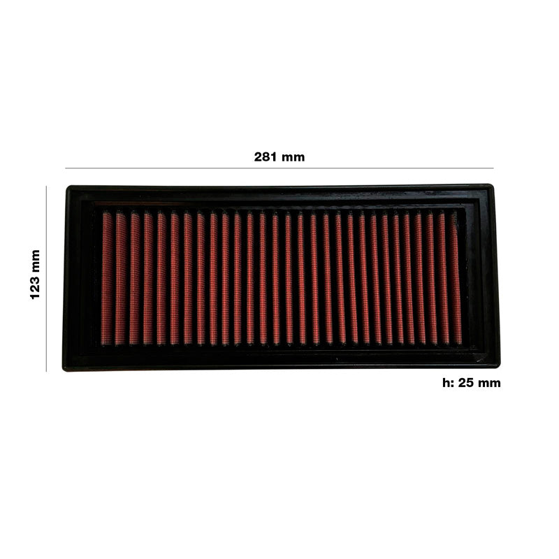 Simoni Racing Luftfilter passend für Fiat Panda 1.1/1.2 (52,60 PS) 2003-2011 / Lancia Ypsilon 1.2 (60 PS) 2003-2007