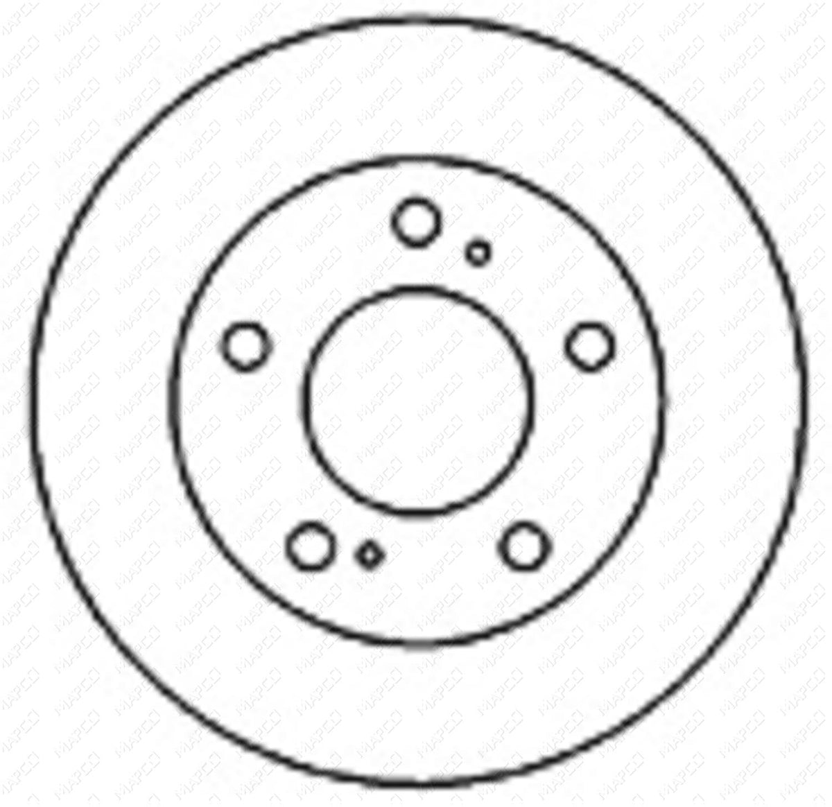 MAPCO Bremsscheibe Vorderachse 45504